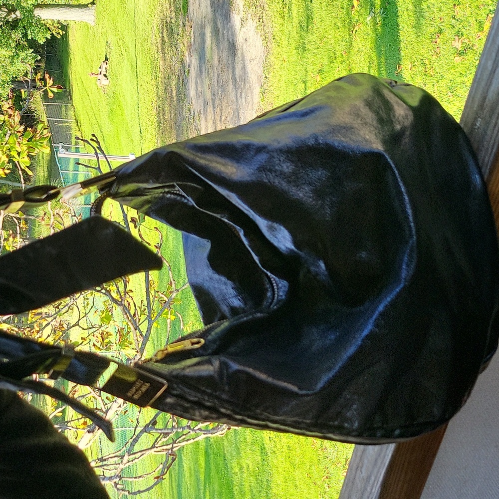 Badgley Mischka black slouch bag